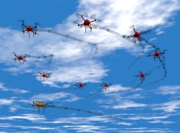 autonomous flying robots (visualization)